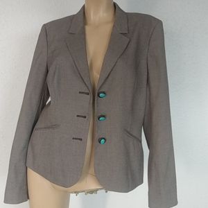 Calvin Klein stretch blazer functional pockets 8